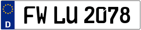 Trailer License Plate